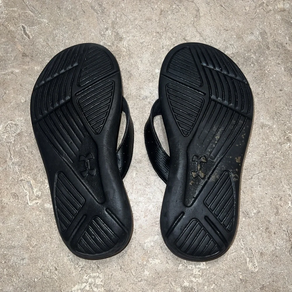 Lot Of 2 Under Armour Marbella 4D Foam Flip Flops - Sz 3y Kids